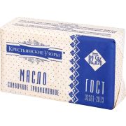Масло сливочное Крестьянские узоры 82,5% пергамент 400гр/6шт