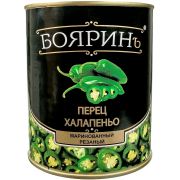 Кон. Перец ХАЛАПЕНЬО рез. марин. БОЯРИН ж/б 3100мл/6шт
