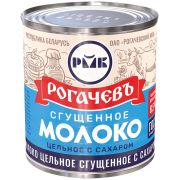 Кон. Сгущенное молоко цельное 8,5% ГОСТ Рогач ж/б 380гр/30шт