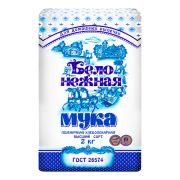 Мука в/с Ст. Оскол Белонежная 2кг/6шт