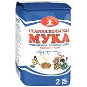 Мука в/с Ст. Оскол синий мотив хлебопек 2кг/6шт