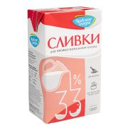 Сливки 33% Чудское озеро 1л/12шт