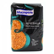 Крупа Чечевица красная колотая Персидская Мистраль 450гр/12шт