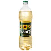 Масло подсолнечное раф. дез. Благо 1л/15шт