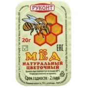 Мед цветочный порц. Руконт пл/уп 20гр/140шт/кор