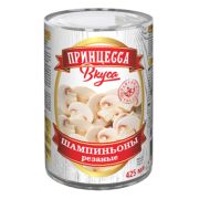 Кон. Грибы Шампиньоны рез. Принцесса Вкуса ж/б 425мл/24шт