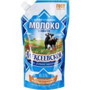Кон. Сгущенное ДОЙ-ПАК молоко цельное с сахаром 8,5% Алексеевское 650гр/12шт