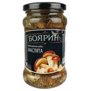 Кон. Грибы Маслята марин. БОЯРИН ст/б 314мл/12шт