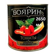 Кон. Томаты ПИЛАТИ БОЯРИН очищ. целые в с/с ж/б 2650мл/6шт