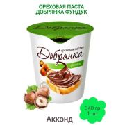 Шок. Ореховая паста фундук Акконд Добрянка 340гр/12шт